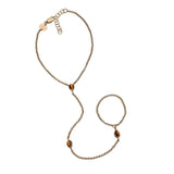 Jennifer Zeuner Delaney Handchain 18K Gold Plated Brass