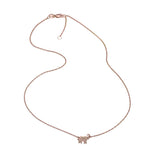 Jennifer Zeuner Jewelry Delaney Pave 14K Necklace 14k rose gold