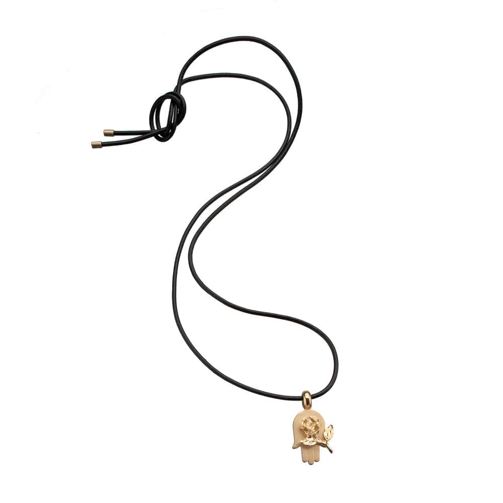 Jennifer Zeuner Demi Necklace 18k Yellow Gold Plated Silver