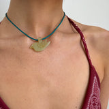 Jennifer Zeuner Dempsey Necklace 18k yellow plated silver