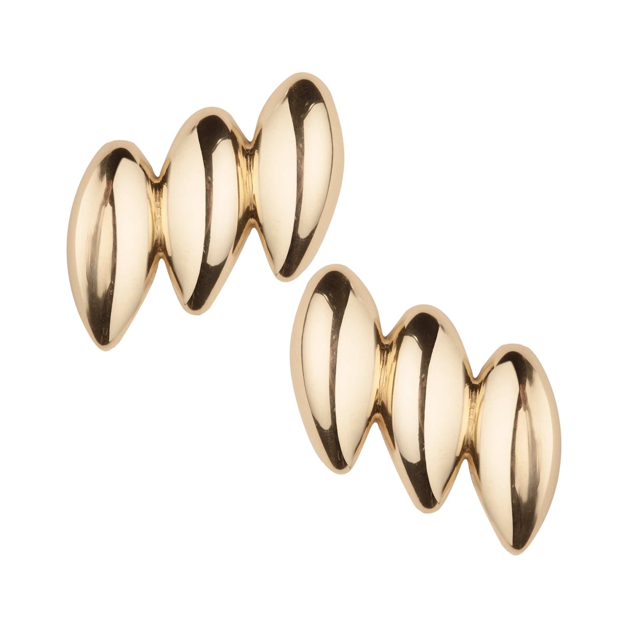 Jennifer Zeuner Jewelry Doma Earrings 18k yellow gold plated silver