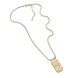 Jennifer Zeuner Dominique Necklace 18k yellow gold plated silver / 1