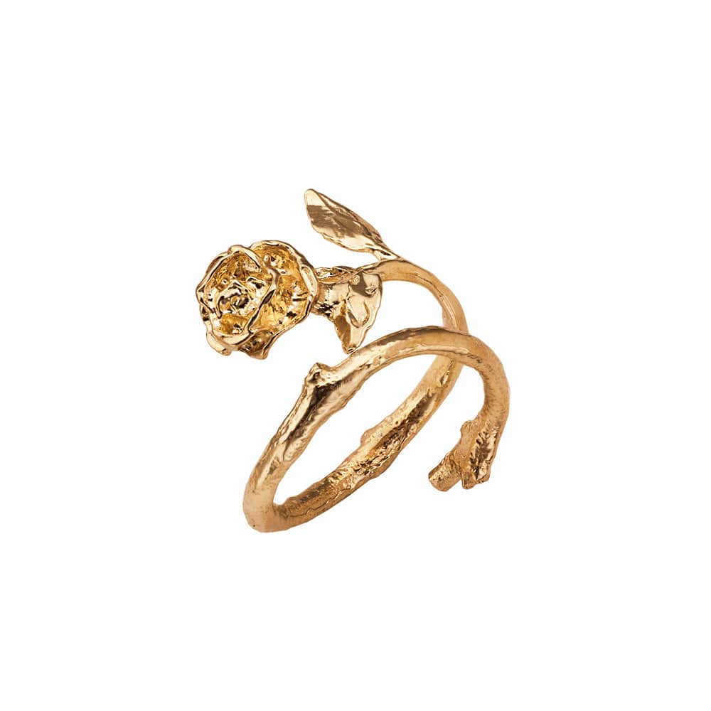 Jennifer Zeuner Dora Ring 18k Yellow Gold Plated Silver / 5