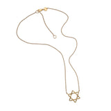 Jennifer Zeuner Jewelry Dov 3/4" Necklace gold vermeil