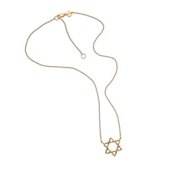 Jennifer Zeuner Jewelry Dov 3/4" Necklace gold vermeil