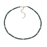 Jennifer Zeuner Eliza Necklace 18k Yellow Gold Plated Silver / 4mm Black Onyx