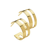 Jennifer Zeuner Jewelry Elliot Hoops 18k yellow gold plated silver