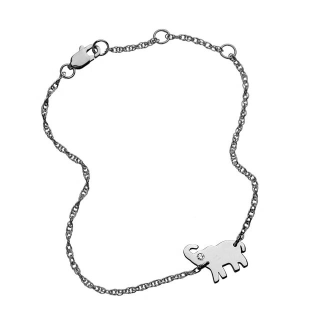 Jennifer Zeuner Jewelry Erin Elephant Bracelet sterling silver