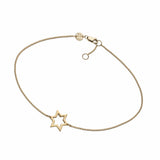 Jennifer Zeuner Jewelry Estelle Anklet gold vermeil