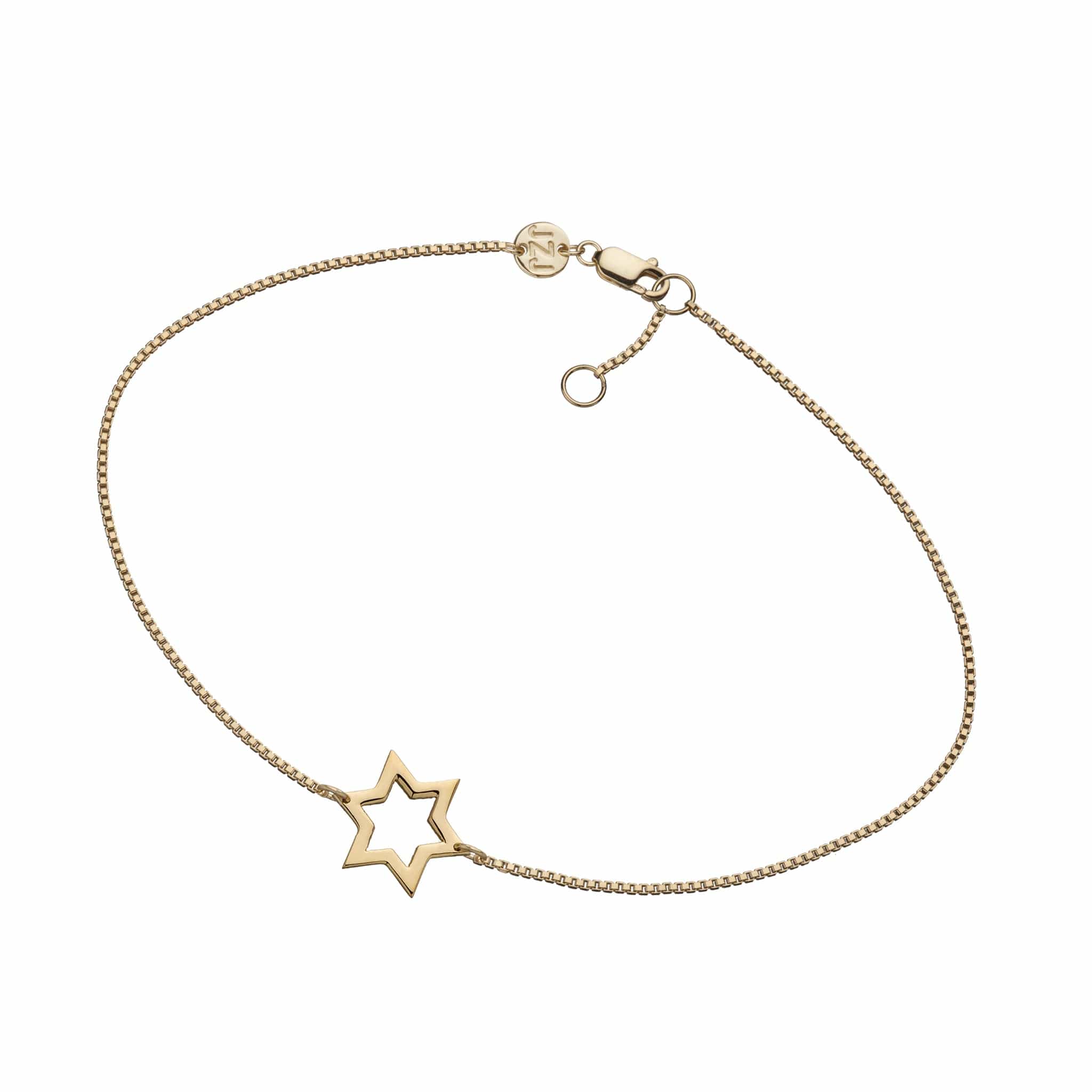 Jennifer Zeuner Jewelry Estelle Anklet gold vermeil