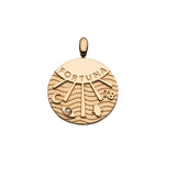 Jennifer Zeuner Jewelry Fortuna Charm gold vermeil