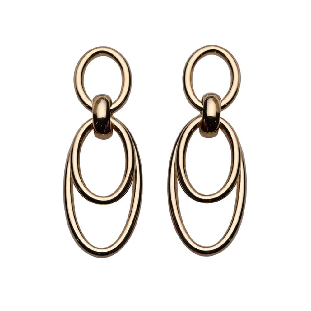 Jennifer Zeuner Gloria Earrings 18k Yellow Gold Plated Silver