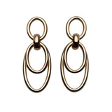 Jennifer Zeuner Gloria Earrings 18k Yellow Gold Plated Silver