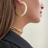 Jennifer Zeuner Jewelry Hailey 2" Hoops