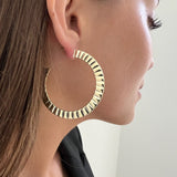 Jennifer Zeuner Jewelry Hailey 2" Hoops