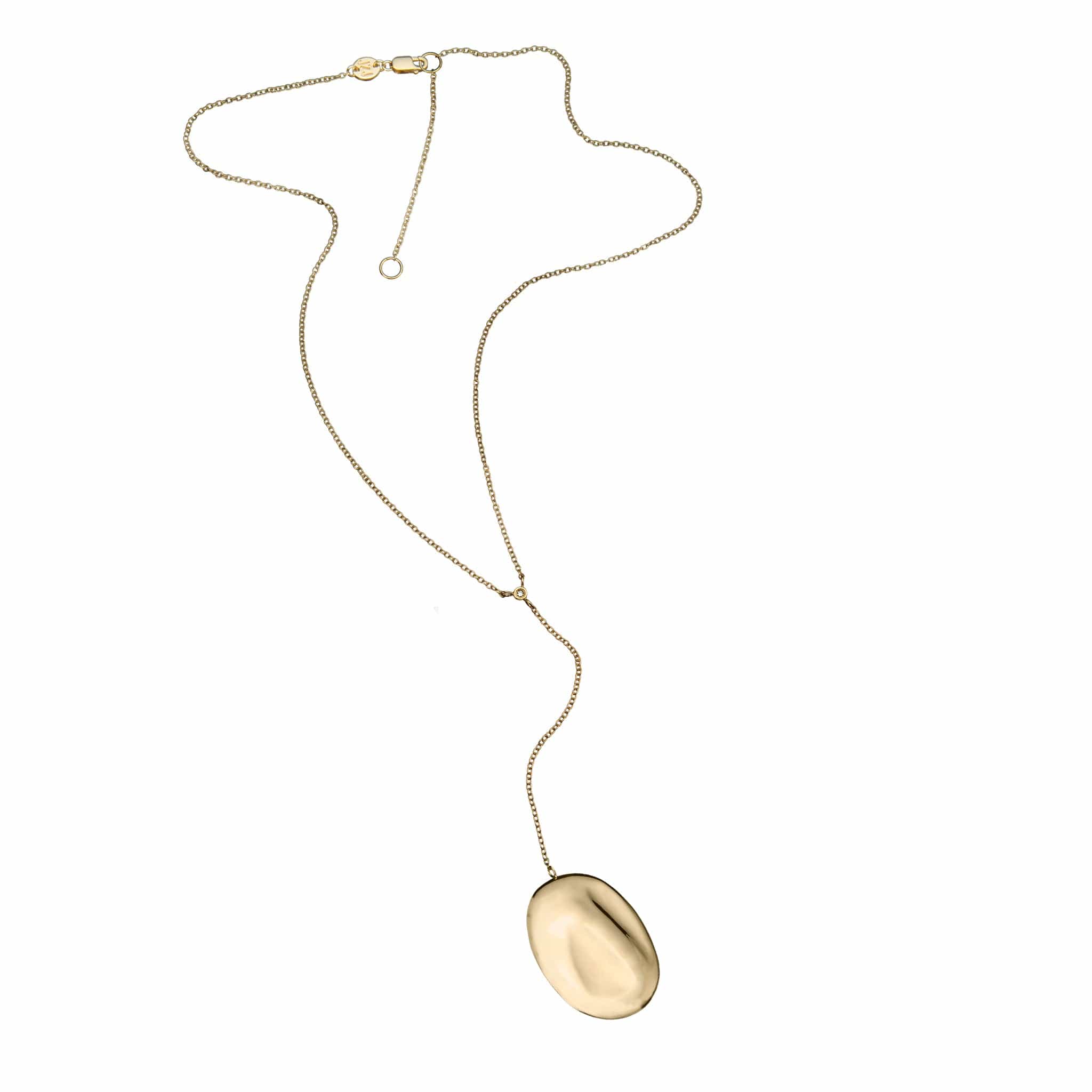 Jennifer Zeuner Jewelry Haven Lariat gold vermeil