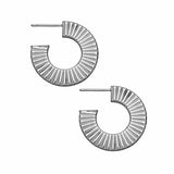 Jennifer Zeuner Jewelry Hila 1" Hoops sterling silver