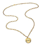 Jennifer Zeuner Jewelry Iris Turquoise Necklace Gold Vermeil