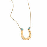 Jennifer Zeuner Jewelry Isola Necklace gold vermeil