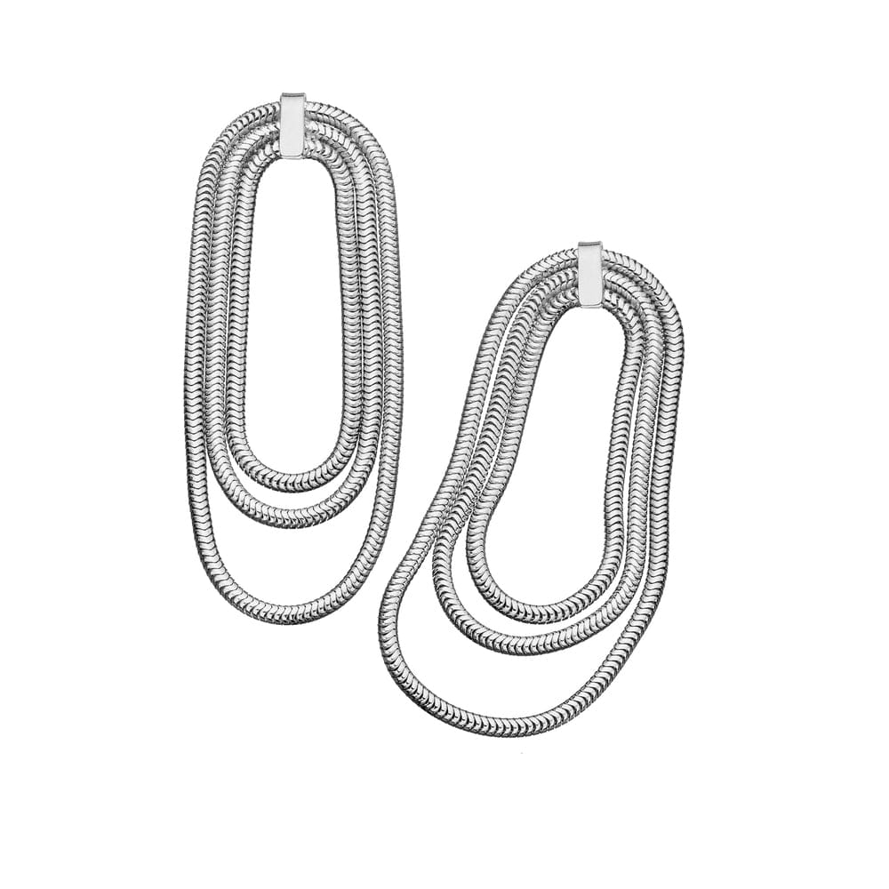 Jennifer Zeuner Jewelry Julia 2" Earrings sterling silver