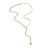 Jennifer Zeuner Juliet Lariat 18k yellow gold plated silver