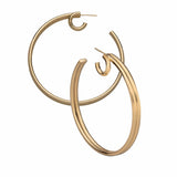 Jennifer Zeuner Jewelry Kenzie Hoops 18k yellow gold plated silver