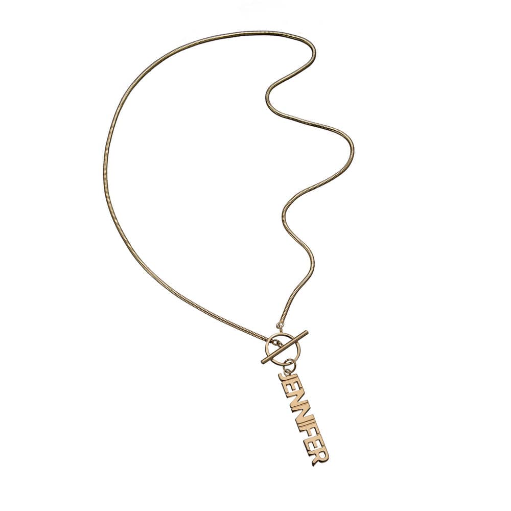 Jennifer Zeuner Kit Necklace 18k Yellow Gold Plated Silver