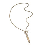 Jennifer Zeuner Kit Necklace 18k Yellow Gold Plated Silver