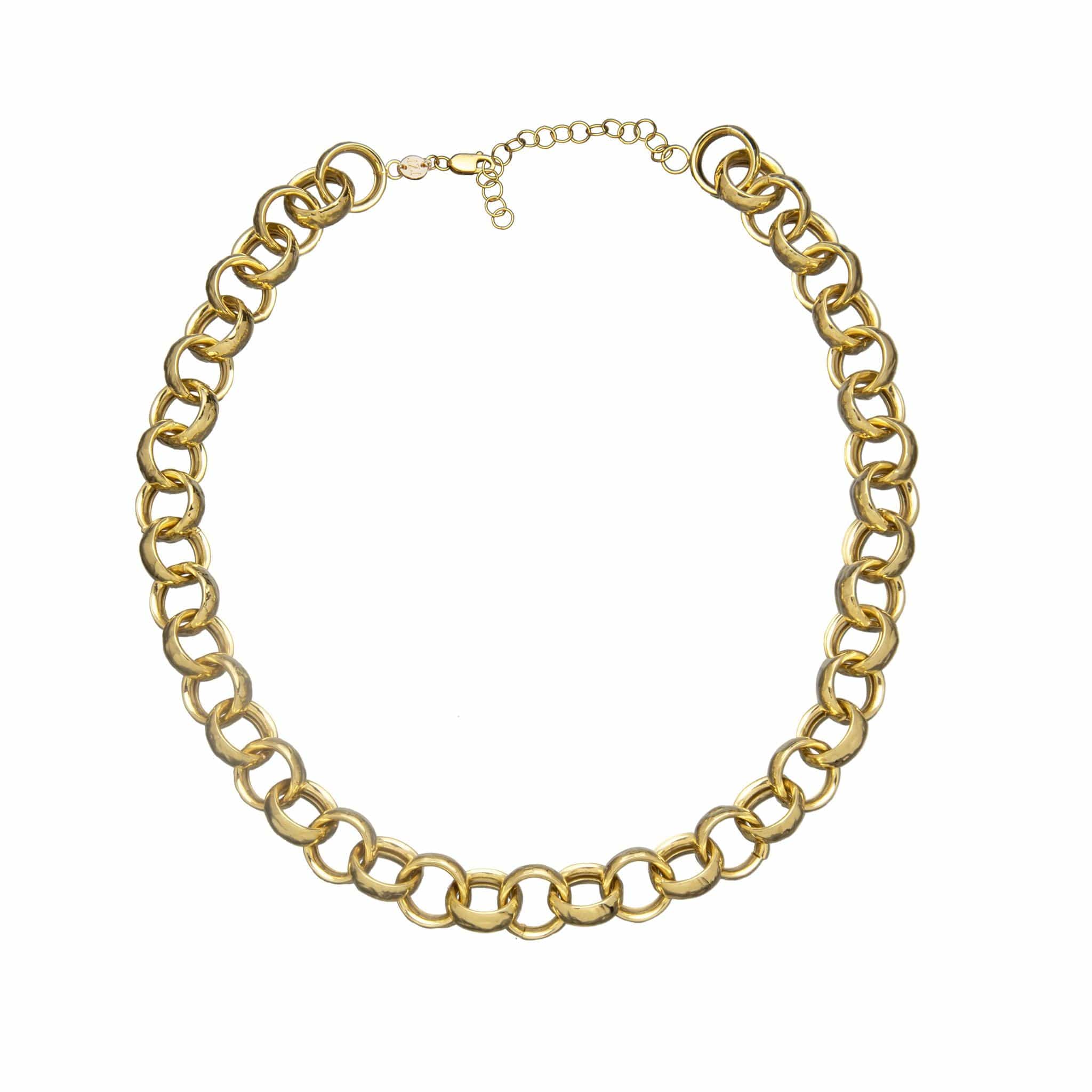 Jennifer Zeuner Jewelry Kori Necklace 18k yellow gold plated silver