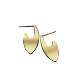 Jennifer Zeuner Jewelry Laurel Earrings 18k yellow gold plated silver