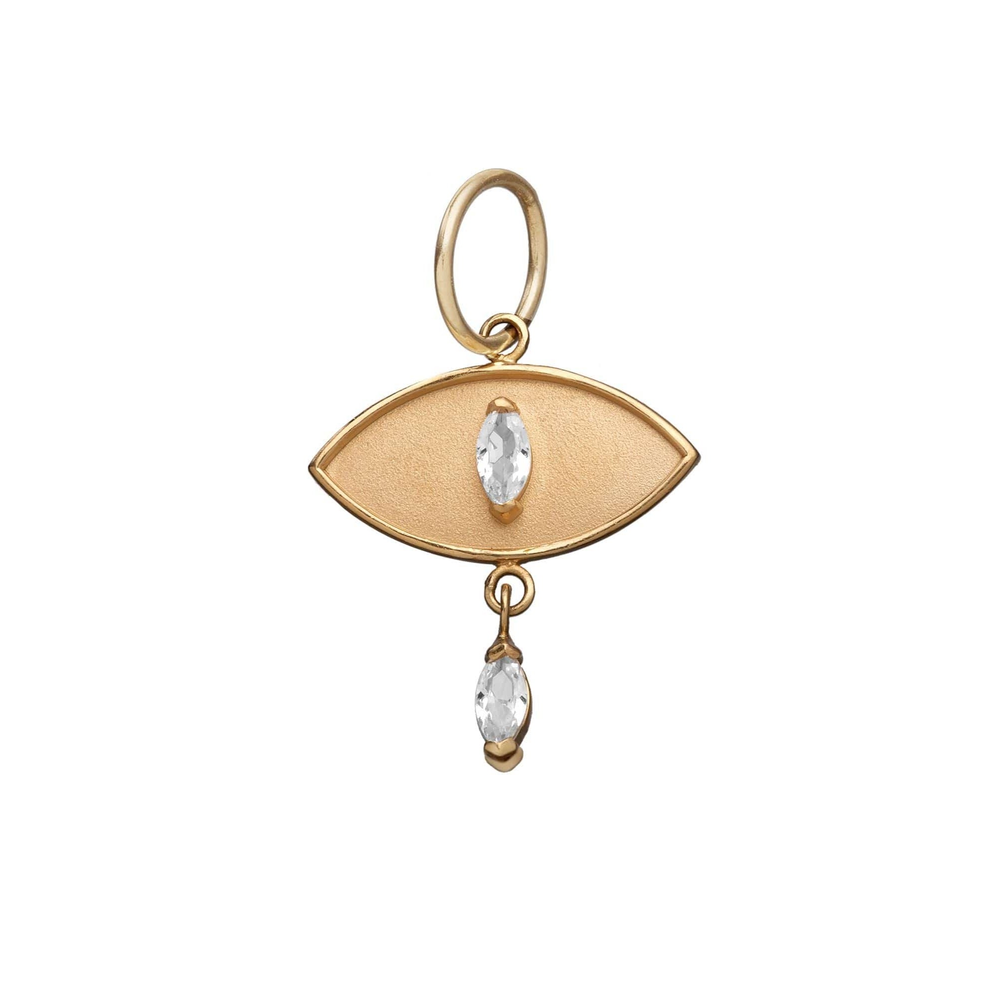 Jennifer Zeuner Jewelry Leni Charm gold vermeil