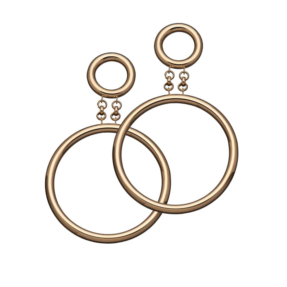 Jennifer Zeuner Jewelry Lola Earrings 18k yellow gold plated silver