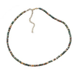 Jennifer Zeuner Lowell Necklace 18k Yellow Gold Plated Silver / 4mm Indian Agate