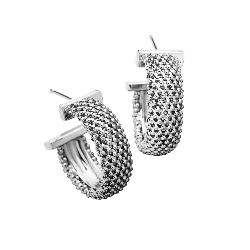 Jennifer Zeuner Jewelry Lucia 1" Hoops sterling silver