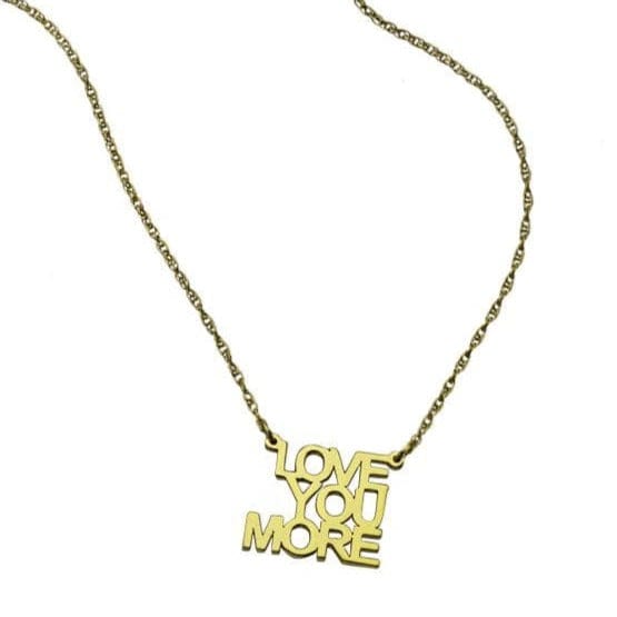 Jennifer Zeuner Jewelry LYM Necklace gold vermeil / 3/4"