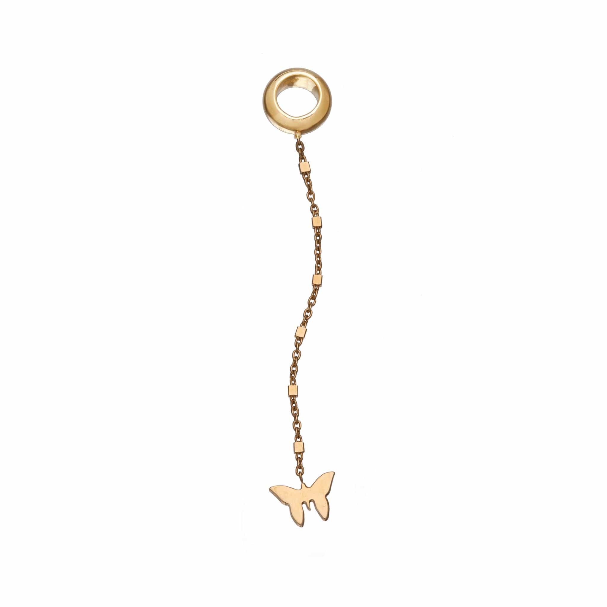 Jennifer Zeuner Jewelry Mari Charm gold vermeil