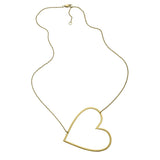 Jennifer Zeuner Jewelry Marissa Large Open Heart Necklace