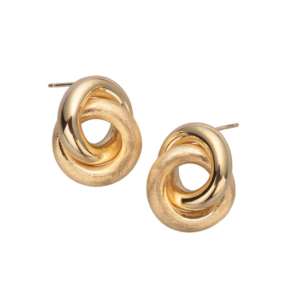 Jennifer Zeuner Marlowe Earrings 18k yellow gold plated silver
