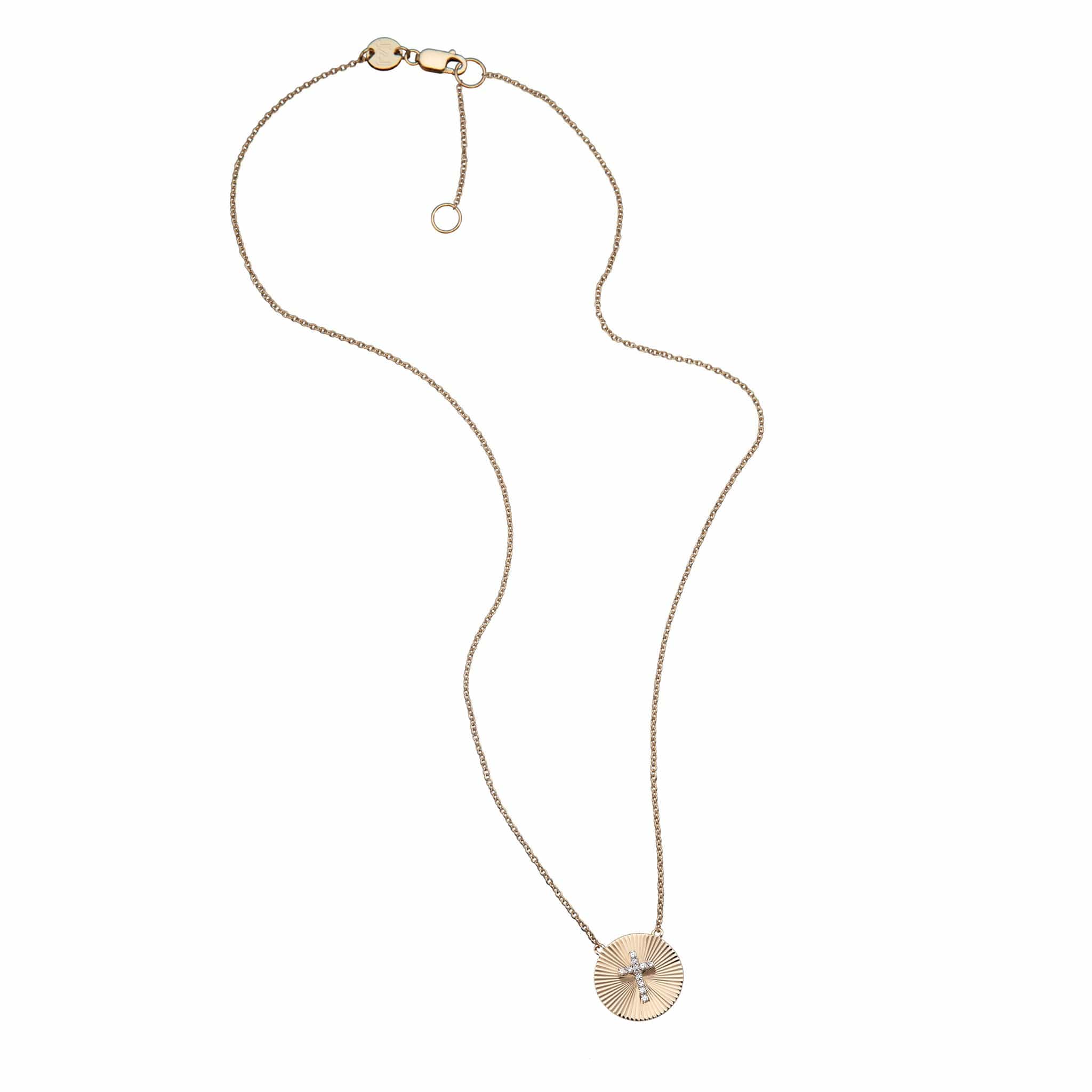 Jennifer Zeuner Jewelry Mary Necklace 14k yellow gold