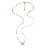 Jennifer Zeuner Jewelry Mazal Necklace 14k yellow gold