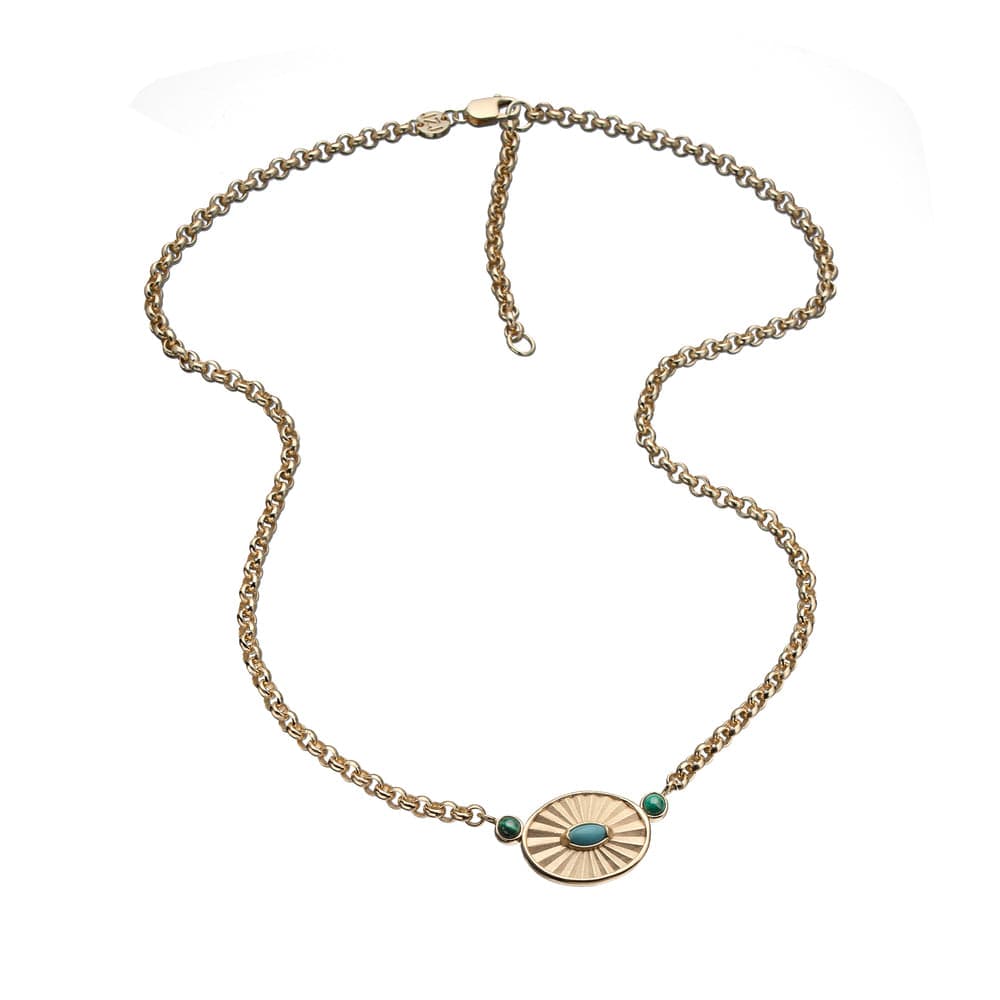 Jennifer Zeuner Merit Necklace 18k Yellow Gold Plated Silver