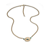 Jennifer Zeuner Merit Necklace 18k Yellow Gold Plated Silver