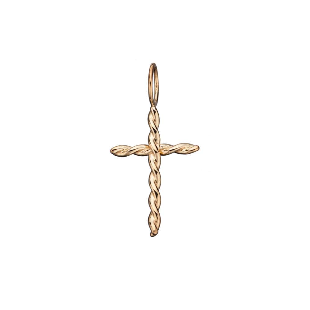 Jennifer Zeuner Jewelry Milagro Charm gold vermeil