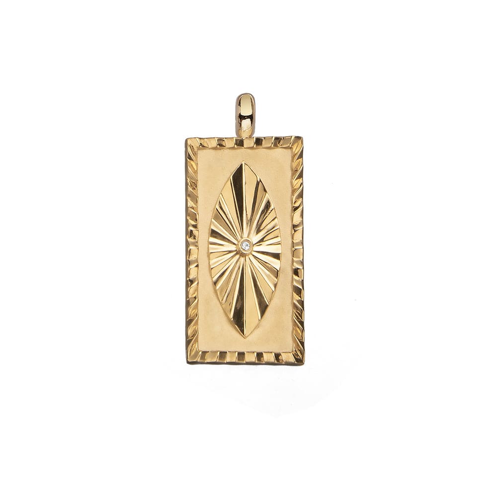 Jennifer Zeuner Nate Charm 18k Yellow Gold Plated Silver