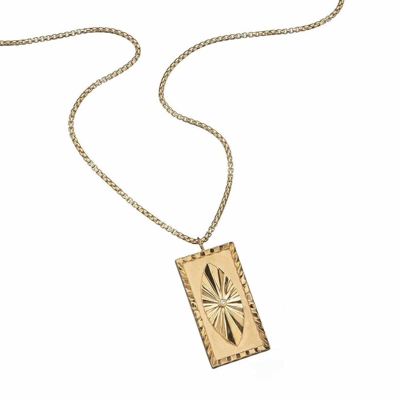 Jennifer Zeuner Jewelry Nate Necklace - Unisex gold vermeil