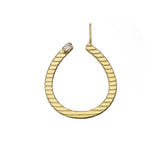 Jennifer Zeuner Jewelry Norina Charm gold vermeil