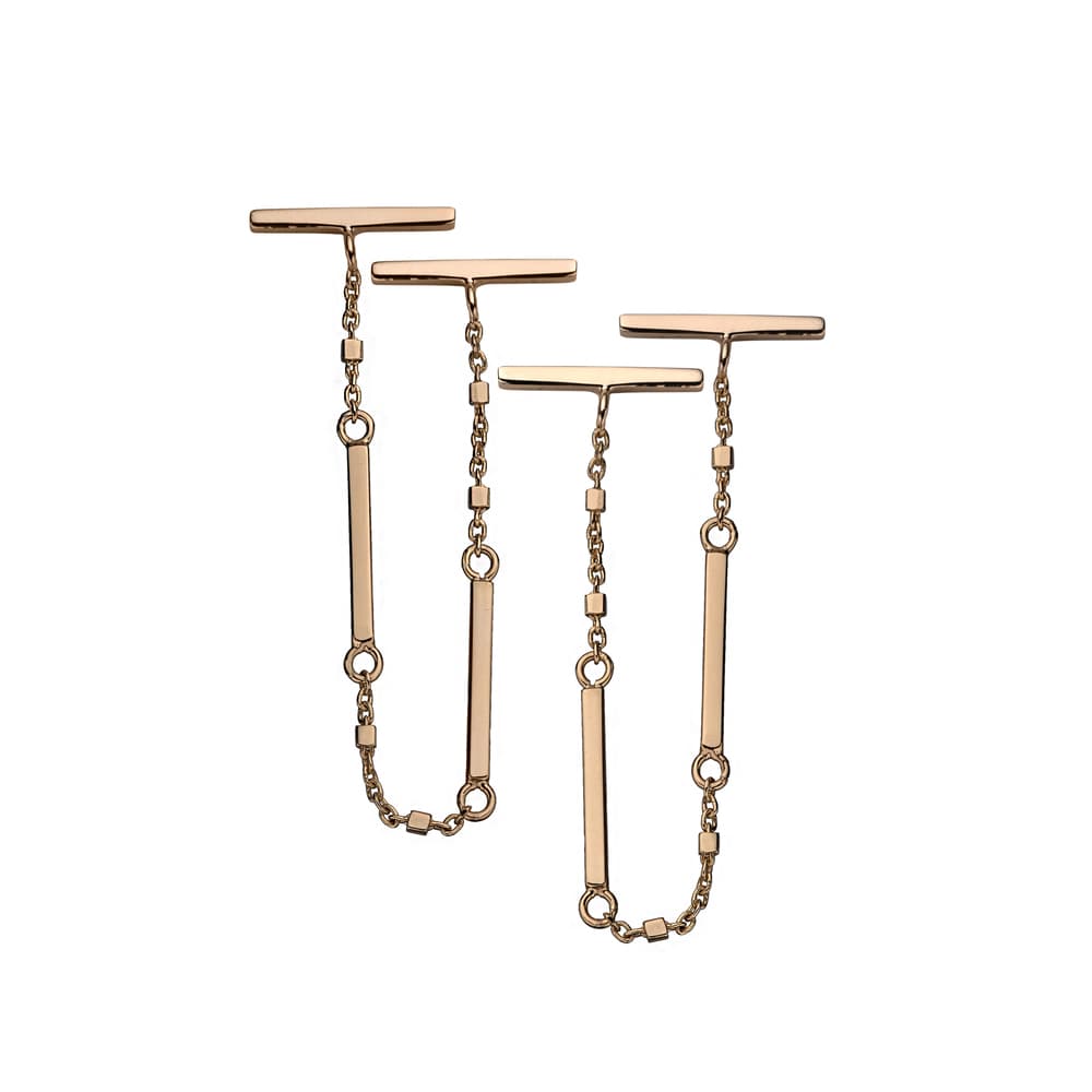 Jennifer Zeuner Patricia Earrings 18k yellow gold plated silver
