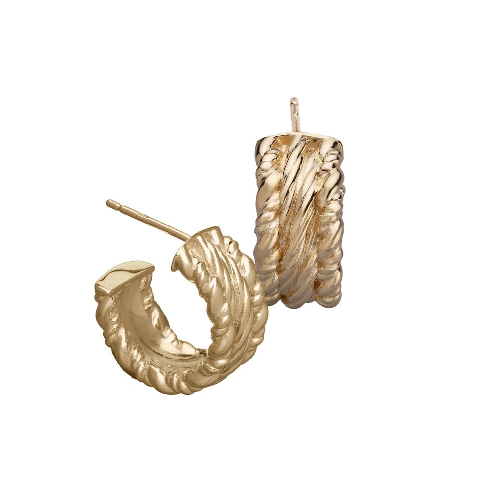 Jennifer Zeuner Phia Earrings 18k yellow gold plated silver