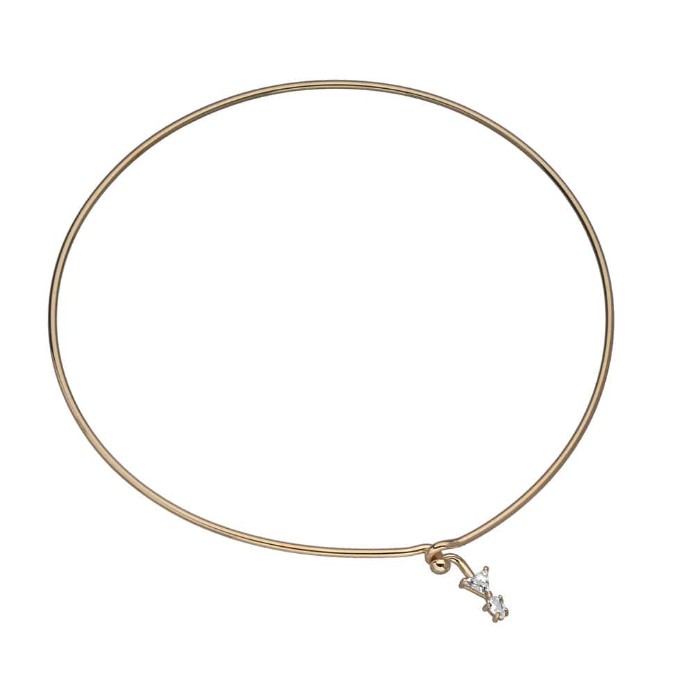 Jennifer Zeuner Porto Choker 18k Yellow Gold Plated Silver