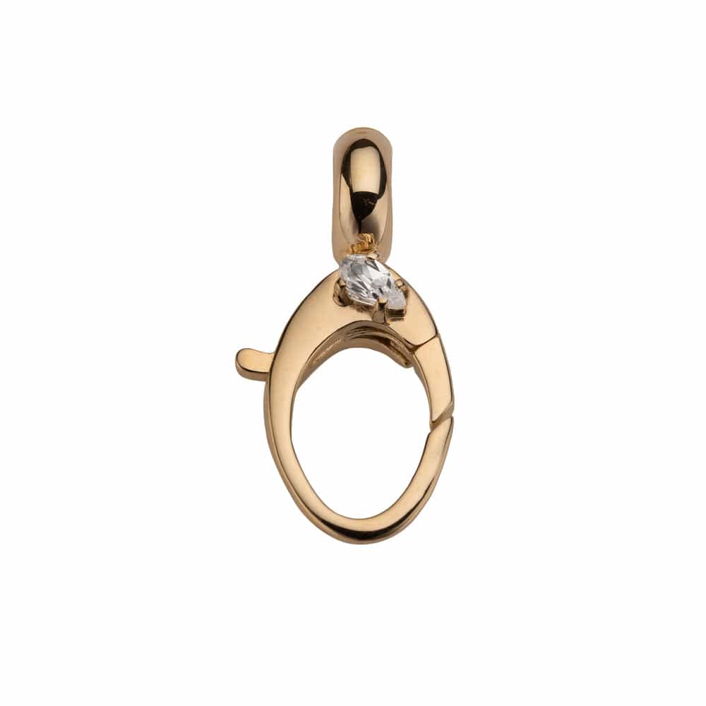 Jennifer Zeuner Quinn Charm 18k Yellow Gold Plated Silver